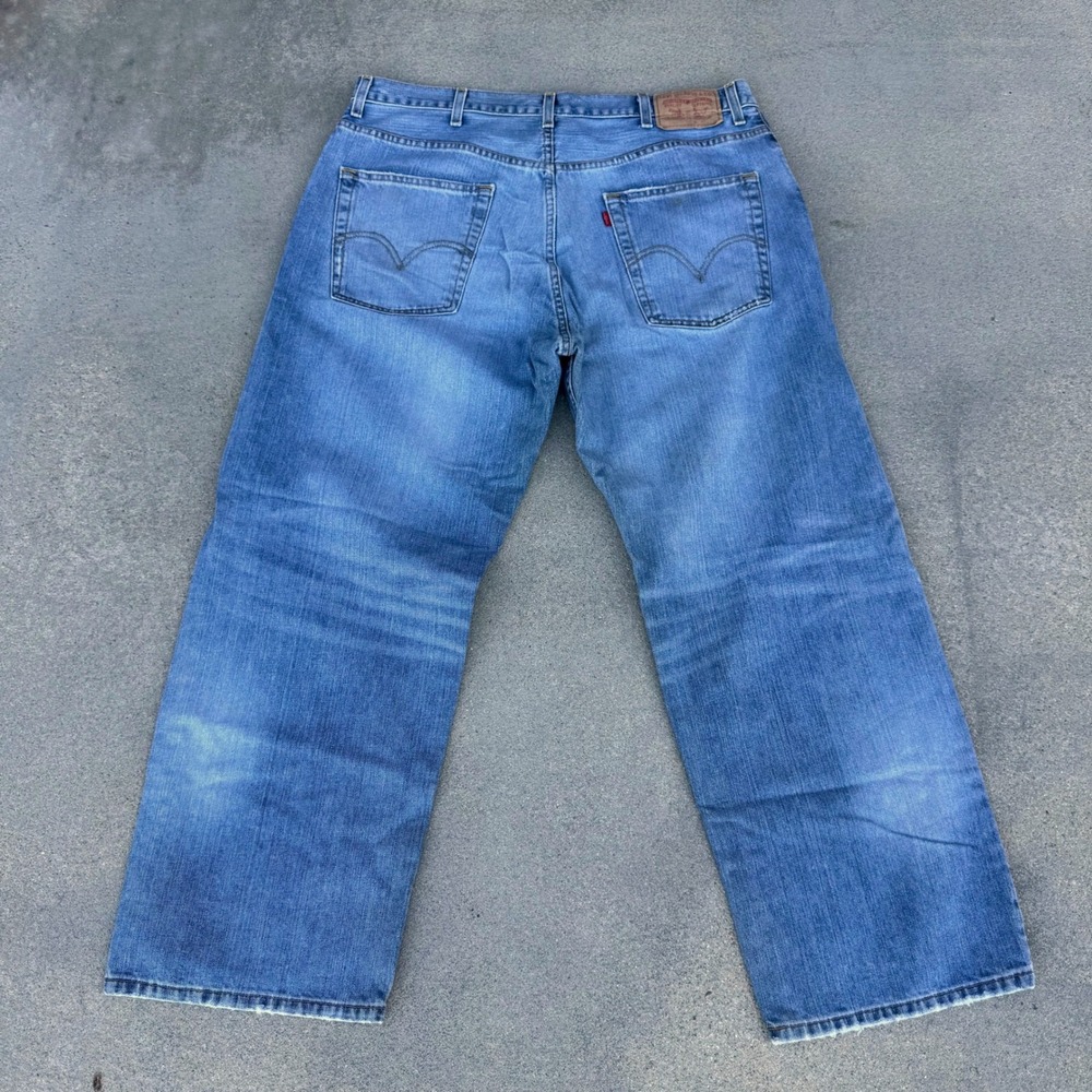 Levi's 569 Loose Straight Jeans Mens 38x30 Blue Denim Medium Wash